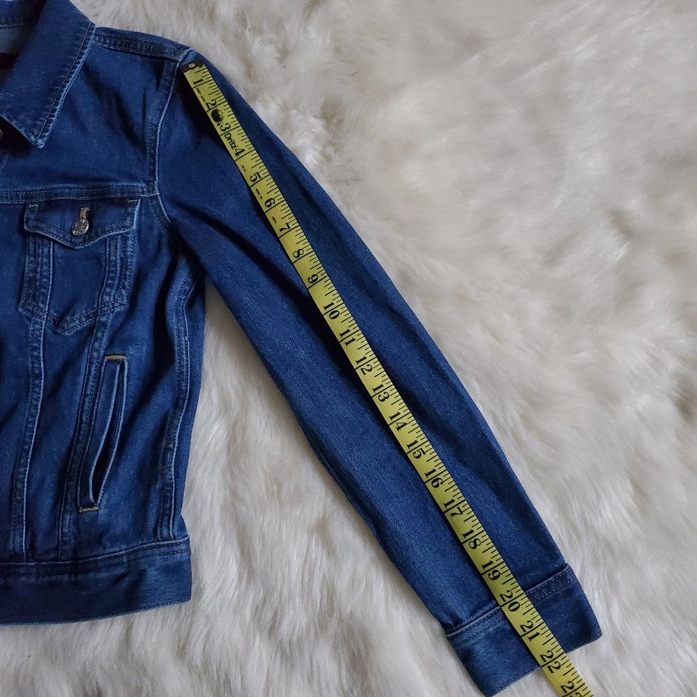 J. Crew Classic Denim Jacket in Ocean Size XXS EUC - Picture 15 of 16